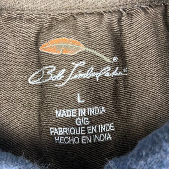 BUNDLED Bob Timberlake Blue Polo Sz: Large and FREE Izod Plaid Shorts Sz:34 - Picture 3 of 13